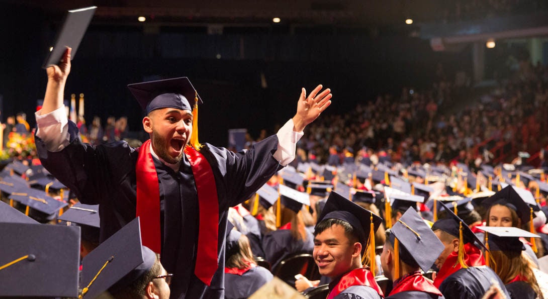 Student graduating